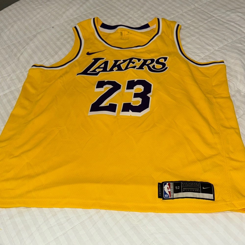 Nike Yellow Lakers Jersey
